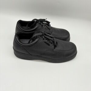 Orthofeet Black Leather Lace Up Comfort Diabetic Orthopedic Shoes Mens 11.5EEEE
